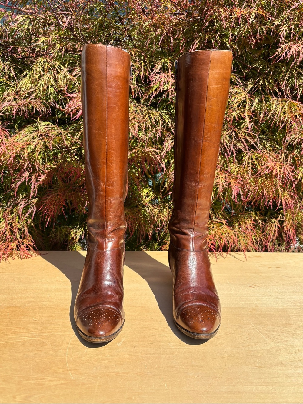 Vintage Salvatore Ferragamo For Saks Fifth Avenue Leather Boots Size 7 AAA